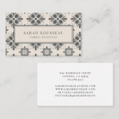 Decoratief Patroon Visitekaartje Fabric Designer (Voorkant / Achterkant)