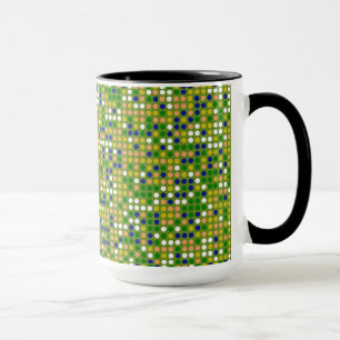 Decoratief Polka Dot Mosaic Pattern #2 Mok