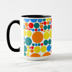 Decoratief Polka Dot Mosaic Pattern Mok