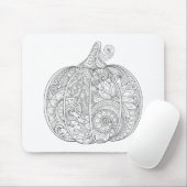 Decoratief pompoen muismat (Met muis)