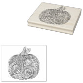 Decoratief pompoen 	rubberstempel (Gestempeld)