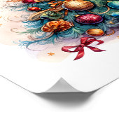 Decoratief, poster van de Kerstmisschets (Hoek)