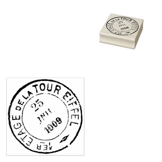 Decoratief  postmerk 	rubberstempel (Gestempeld)