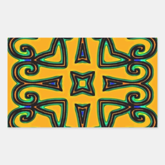 Decoratief Rechthoekige Sticker (Voorkant)