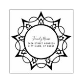 Decoratief retouradres Rubberstempel Rubberstempel (Afrduk)