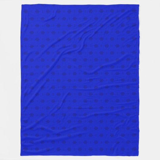 Decoratief Royal Blue Satin Pattern Fleece Deken (Voorkant)