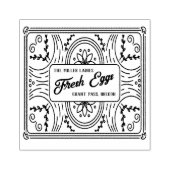 Decoratief Script Botanische Boerderij Ei Karton Rubberstempel (Afrduk)