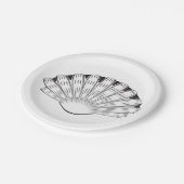 Decoratief Seashell Papieren Bordje (Gekanteld)