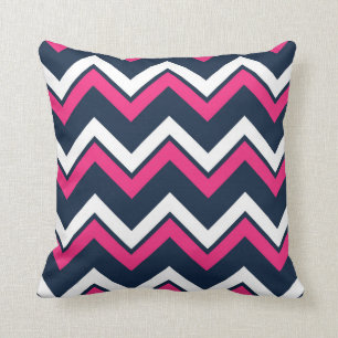 Decoratief Sierkussen van het Navy Blue Chevron Pa
