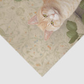 Decoratief Sinaasappel Tabby Cat Tissuepapier (Detail)