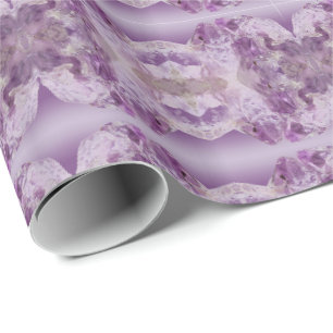 Decoratief spiegelpatroon Amethyst Violet Quartz Cadeaupapier