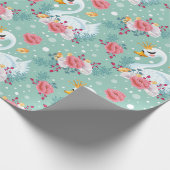 Decoratief Swan Cadeaupapier (Hoek)