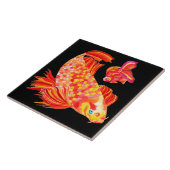 decoratief tegeltje voor goudvissen (Zijkant)
