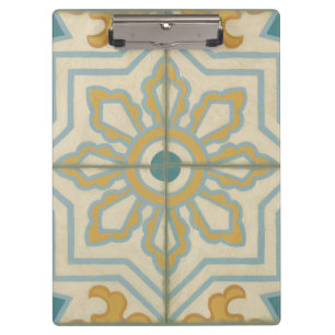 Decoratief Tile Patroon van de Oude Wereld Klembord