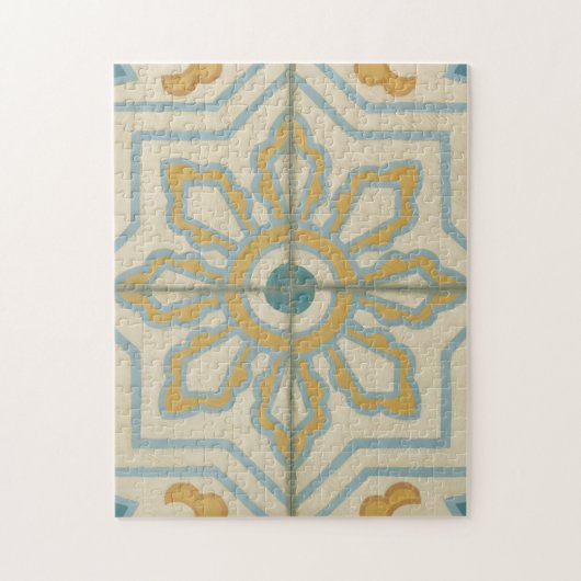 Decoratief Tile Patroon van de Oude Wereld Legpuzzel (Verticaal)