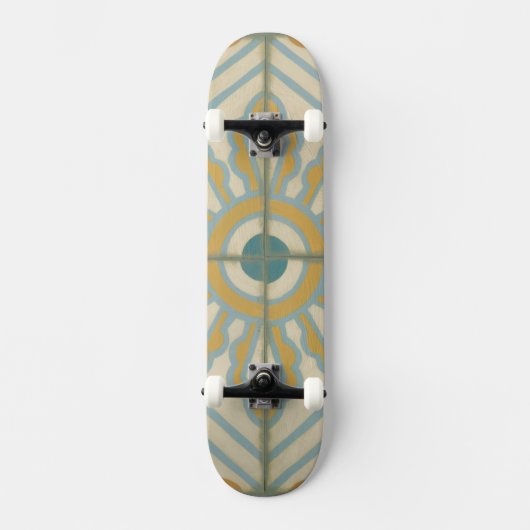Decoratief Tile Patroon van de Oude Wereld Skateboard (Voorkant)
