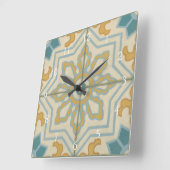 Decoratief Tile Patroon van de Oude Wereld Vierkante Klok (Hoek)