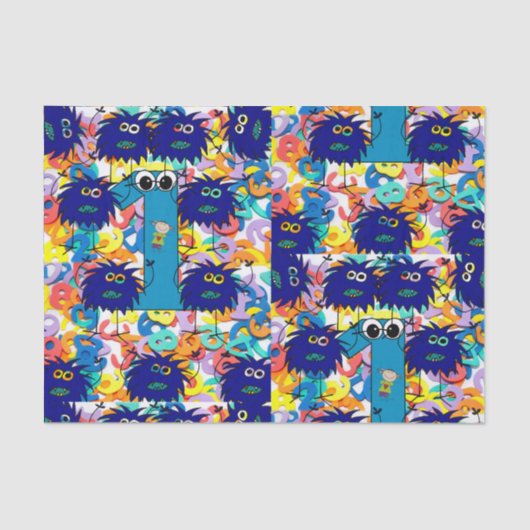 Decoratief tissuepapier baby eerste verjaardag (Voorkant)