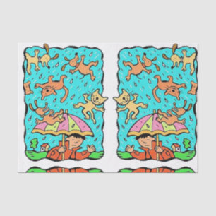 Decoratief tissuepapier Raining Cats and Dogs