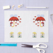 Decoratief tissuepapier Regen (Craft)