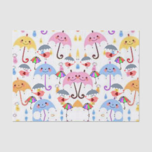 Decoratief tissuepapier Regen