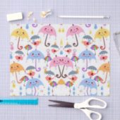 Decoratief tissuepapier Regen (Craft)