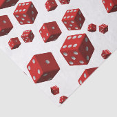 Decoratief tissuepapier rode dobbelsteen mancave (Detail)