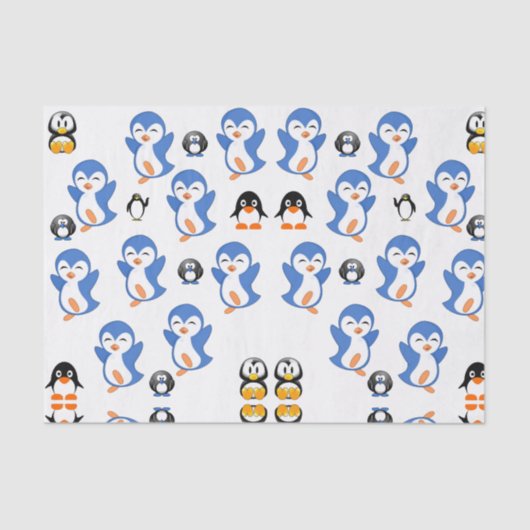 Decoratief tissuepapierpinguïns tissuepapier (Voorkant)