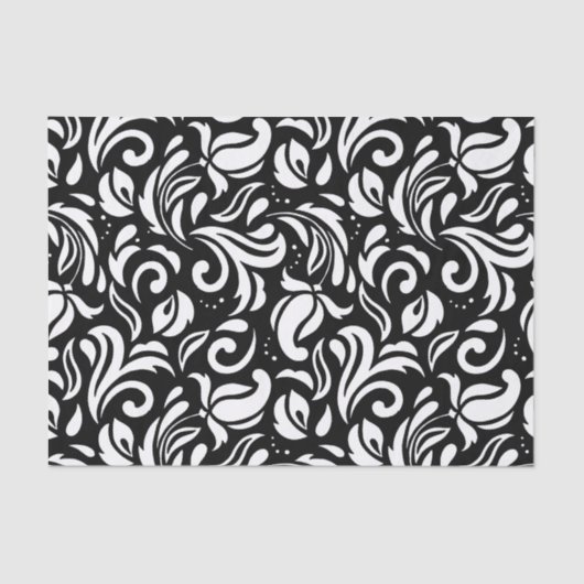 Decoratief Tulip Floral in het wit Tissuepapier (Voorkant)