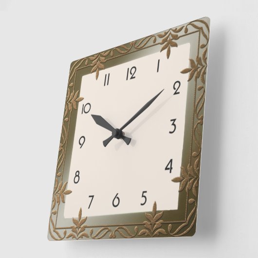 Decoratief Vierkante Klok (Hoek)