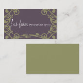 decoratief visitekaartje (Voorkant / Achterkant)