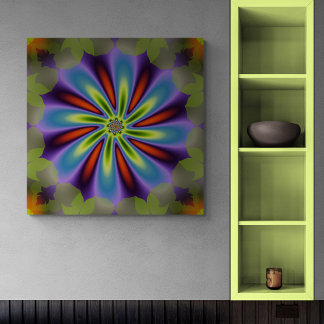 Decoratief Vloerfractal Canvas Afdruk