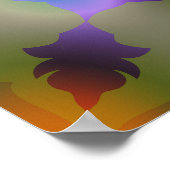 Decoratief Vloerfractal Poster (Hoek)