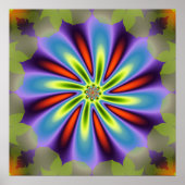 Decoratief Vloerfractal Poster (Voorkant)