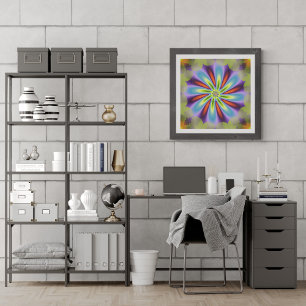 Decoratief Vloerfractal Poster