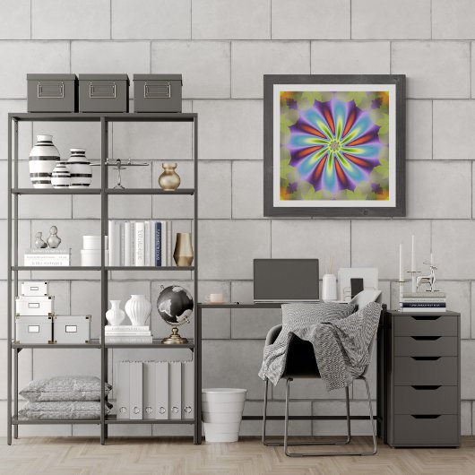 Decoratief Vloerfractal Poster