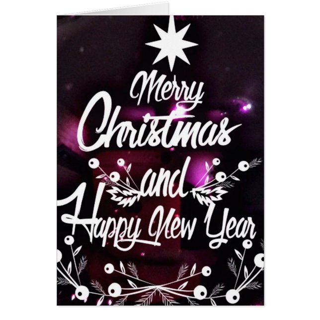 Decoratief vrolijk kerstfeest (Voorkant)