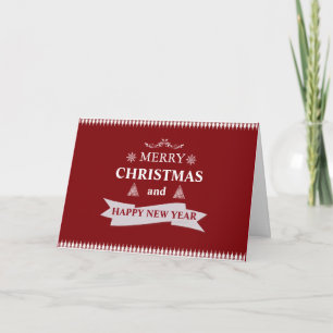 Decoratief vrolijk kerstfeest nieuwjaar feestdagen kaart