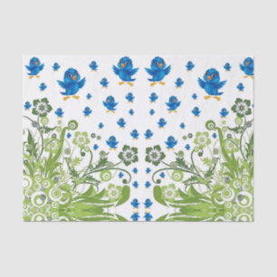 Decoratief weefsel van papiervogels tissuepapier
