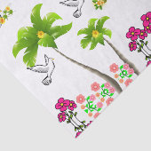 Decoratief weefsel van papiervogels tissuepapier (Detail)