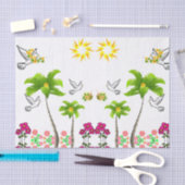 Decoratief weefsel van papiervogels tissuepapier (Craft)