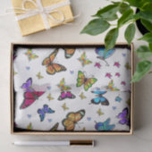 Decoratief weefselpapieren vlinders tissuepapier (Geschenk)