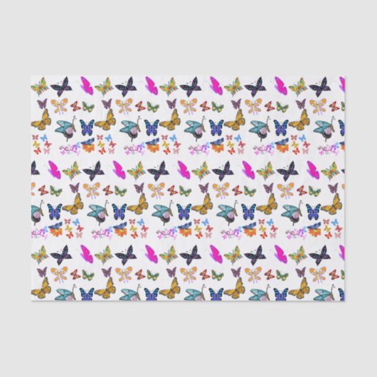 Decoratief weefselpapieren vlinders tissuepapier (Voorkant)