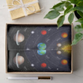 Decoratief weefselpapierruimte universum tissuepapier (Geschenk)