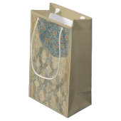 Decoratief zilver Bosbouw Klein Cadeauzakje (Achterkant Gekanteld)