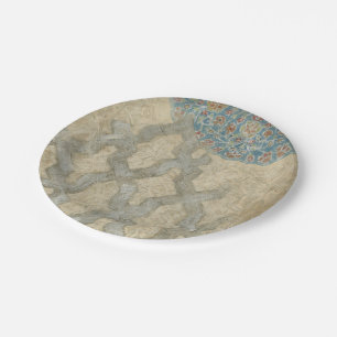 Decoratief zilver Bosbouw Papieren Bordje