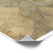 Decoratief zilver Bosbouw Poster (Hoek)