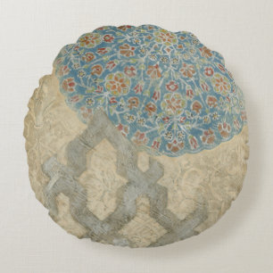 Decoratief zilver Bosbouw Rond Kussen