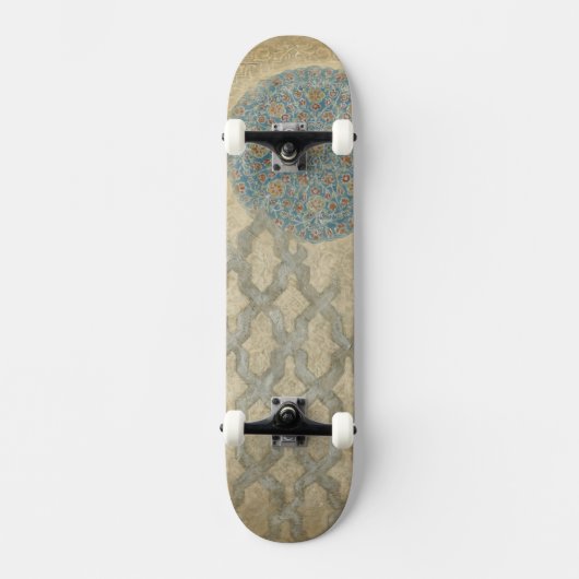Decoratief zilver Bosbouw Skateboard (Voorkant)