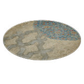 Decoratief zilver Bosbouw Snijplank (Hoek)